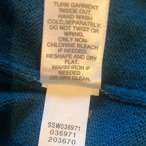 J. Jill teal open-front cardigan w/pockets sz S [oversized fit] - Picture 7 of 7